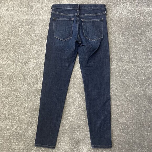 Banana Republic Jeans Womens 27 Skinny Dark Wash Stretch Denim Pants Blue Casual - Picture 10 of 12